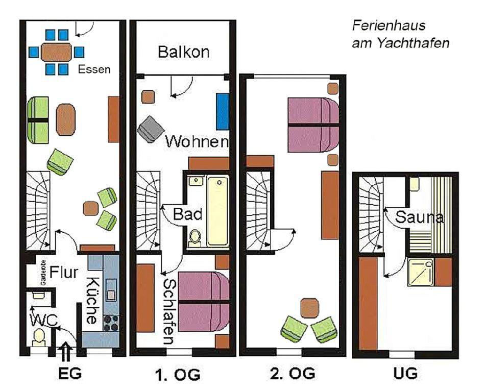 Ferienhaus Suedblick Am Yachthafen Breege Eksteriør billede